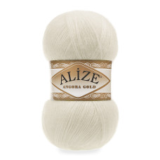 Farbe 01 creme - Alize Angora Gold Uni 100g