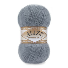 Farbe 87 mittelgrau - Alize Angora Gold Uni 100g