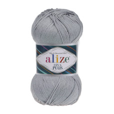 Farbe 21 grau - ALIZE Diva Plus Microfaser 100g