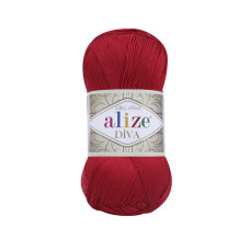 Farbe 106 rot - ALIZE Diva Uni Microfaser 100g