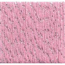 Konengarn Lurex Stärke 13/1 Nm - Farbe Barbie/Silber- ca. 1000g