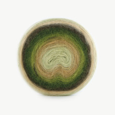 Farbe 600 - Papatya Angora CAKE - 200g  (oliv-grüntöne)