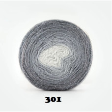 Farbe 301 - Papatya CAKE Silver- 150g (grautöne+Silberfaden) Farbe 301 - Papatya CAKE Silver- 150g (grautöne+Silberfaden)