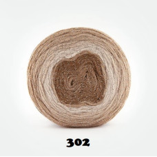 Farbe 302 - Papatya CAKE Silver- 150g (brauntöne+Silberfaden) Farbe 302 - Papatya CAKE Silver- 150g (brauntöne+Silberfaden)