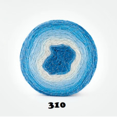 Farbe 310 - Papatya CAKE Silver- 150g (blautöne+Silberfaden) Farbe 310 - Papatya CAKE Silver- 150g (blautöne+Silberfaden)